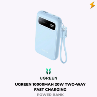 UGREEN 10000mAh 20W Two-way Fast Charging Power Bank with Type-C to Type-C Cable