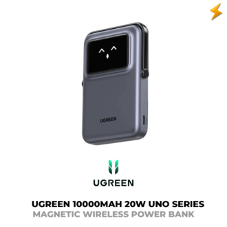 UGREEN 10000mah 20W Uno Series Magnetic Wireless Power Bank With Stand
